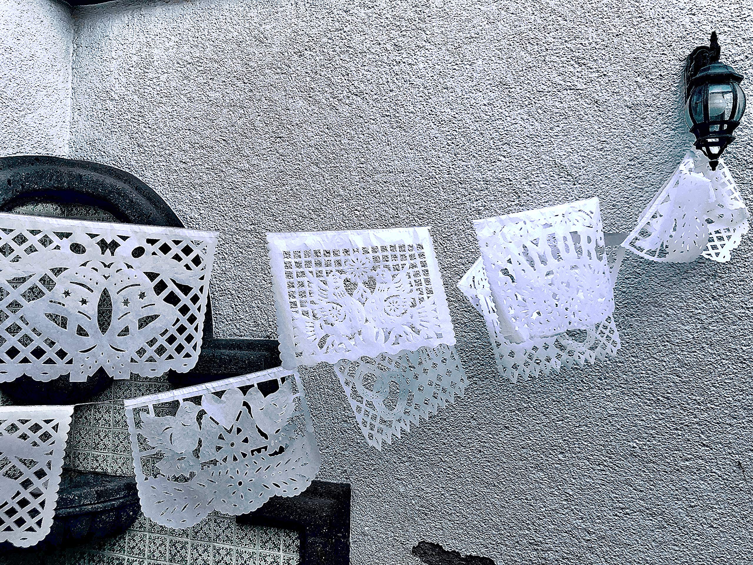 Amazon.co.jp: Papel Picadoホワイトウェディングパペルピカ